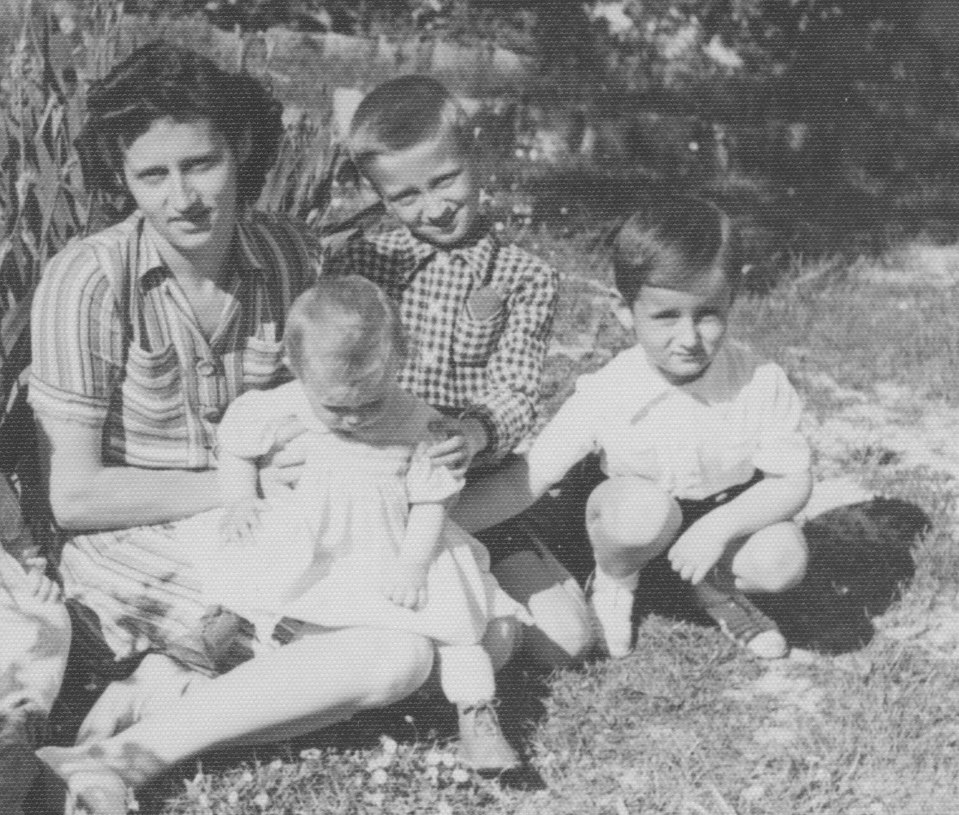 Zlata with Maria, Sasa and Branko in Split, 1943