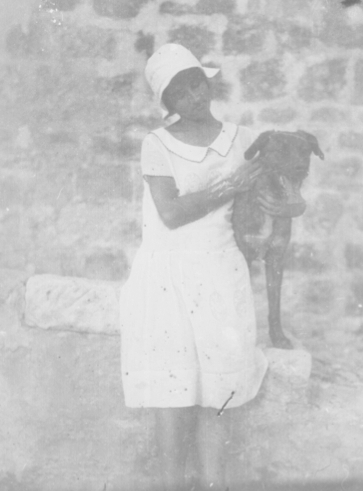 Zlata with one of the many dogs she loved during her lifetime